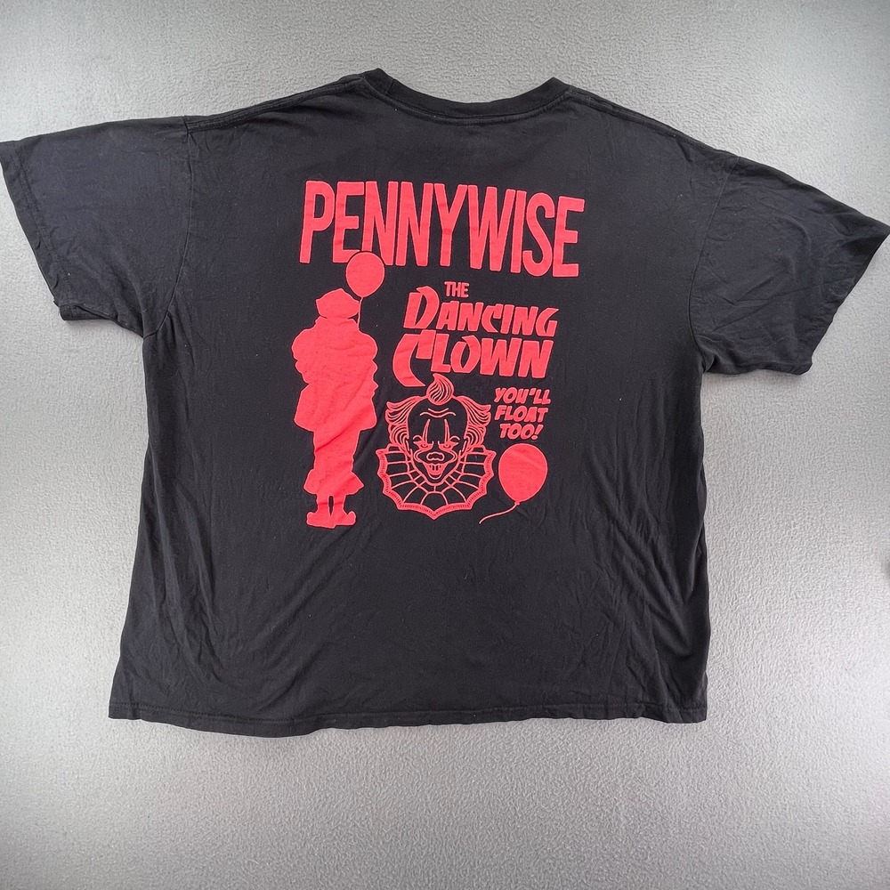 IT Chapter Two Men T-Shirt Cotton Black XXL Pennywise The Dancing Clown Horror